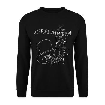 Abracadabra Sorcerer's Hat Tricks Tricks - Unisex Sweatshirt - black - Front - Alina (178cm) & Michal (187cm)