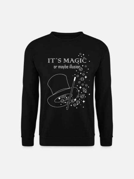 Illusionniste Coin Tricks Stage Magician Magicien Magie - Sweat-shirt Unisexe - noir