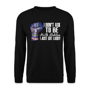 Dakota du Nord Américain U.S. Patriot USA Cultivé - Sweat-shirt Unisexe - noir - Devant - Alina (178cm) & Michal (187cm)