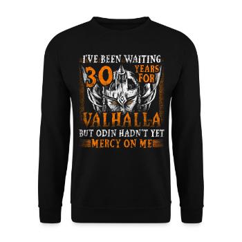 30 ans d’attente pour le 30e anniversaire du Valhalla - Sweat-shirt Unisexe - noir - Devant - Alina (178cm) & Michal (187cm)