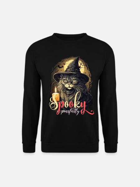 PURRFECTLY SPOOKY, HALLOWEEN COSTUME - Unisex Sweatshirt - black