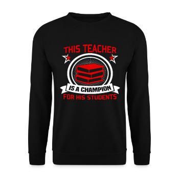 Meilleure idée de cadeau de pension pour les enseignants Étudiant - Sweat-shirt Unisexe - noir - Devant - Alina (178cm) & Michal (187cm)