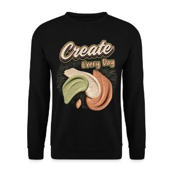 Artist, Artistic, Painter Funny Saying - Unisex Sweatshirt - black - Front - Alina (178cm) & Michal (187cm)