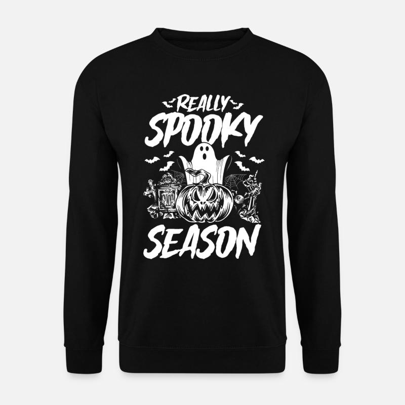 Halloween Really Spooky Season - Funny Halloween P - Unisex Pullover - Schwarz