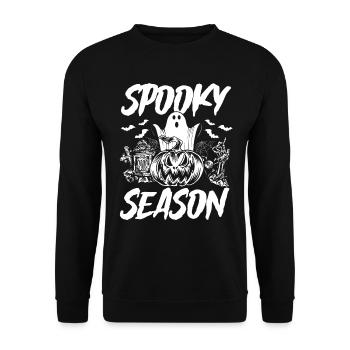 Halloween Spooky Season - Fête d’Halloween drôle - Sweat-shirt Unisexe - noir - Devant - Alina (178cm) & Michal (187cm)