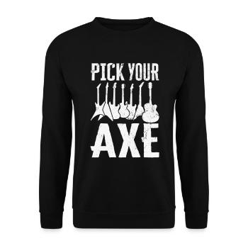 E Guitar Player Electric Guitar Music Pick Your - Unisex Sweatshirt - black - Front - Alina (178cm) & Michal (187cm)