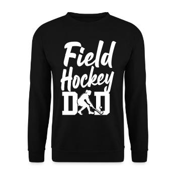 Field Hockey Dad Field Hockey Dad - Unisex Pullover - Schwarz - Vorne - Alina (178cm) & Michal (187cm)