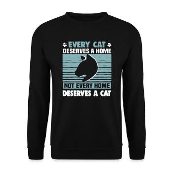 Dog Rescue Designs for Animal Rights Activists - Unisex Sweatshirt - black - Front - Alina (178cm) & Michal (187cm)