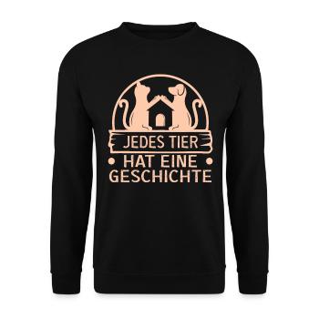 Conceptions de sauvetage de chiens pour les militants des droits des animaux - Sweat-shirt Unisexe - noir - Devant - Alina (178cm) & Michal (187cm)