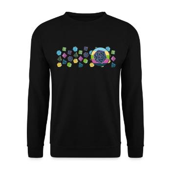 RPG Cube Jeu de rôle Quête secondaire - Sweat-shirt Unisexe - noir - Devant - Alina (178cm) & Michal (187cm)