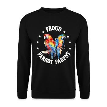 Perruche Perruche Oiseau Perruche Propriétaire - Sweat-shirt Unisexe - noir - Devant - Alina (178cm) & Michal (187cm)