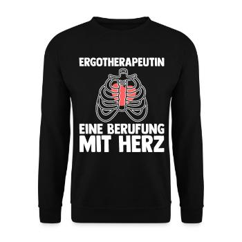 Ergotherapie Ergotherapeutin - Unisex Pullover - Schwarz - Vorne - Alina (178cm) & Michal (187cm)