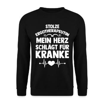 Ergotherapie Ergotherapeutin - Unisex Pullover - Schwarz - Vorne - Alina (178cm) & Michal (187cm)