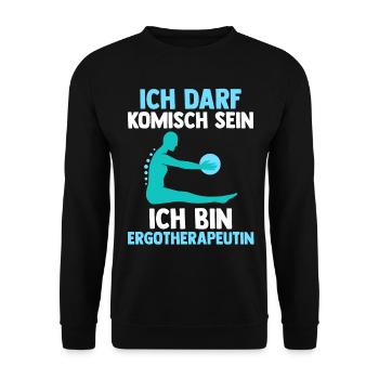 Ergotherapie Ergotherapeutin - Unisex Pullover - Schwarz - Vorne - Alina (178cm) & Michal (187cm)
