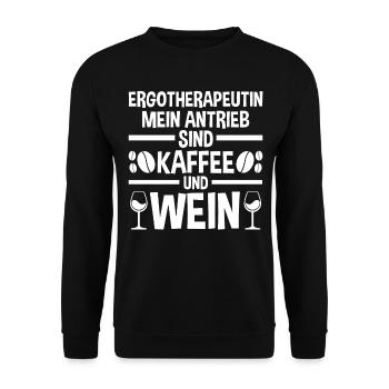Ergotherapie Ergotherapeutin - Unisex Pullover - Schwarz - Vorne - Alina (178cm) & Michal (187cm)