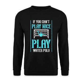 Sports But Ballon Joueur Athlète - Sweat-shirt Unisexe - noir - Devant - Alina (178cm) & Michal (187cm)
