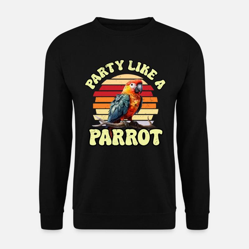 Budgie Parrot Bird Parakeet Owner - Unisex Sweatshirt - black