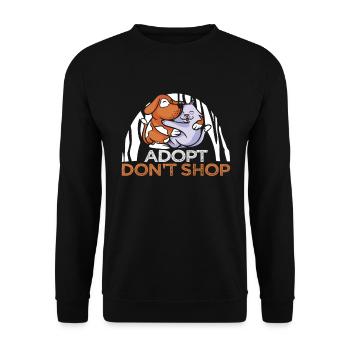 Conceptions de sauvetage de chiens pour les militants des droits des animaux - Sweat-shirt Unisexe - noir - Devant - Alina (178cm) & Michal (187cm)
