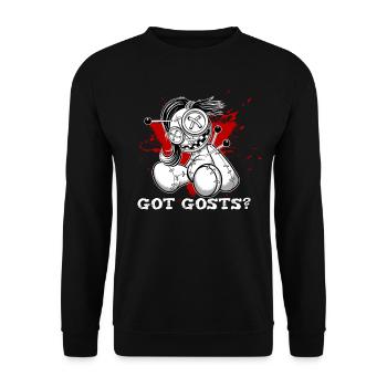 Magische Dunkle Kunst Okkulte Hexen Designs - Unisex Pullover - Schwarz - Vorne - Alina (178cm) & Michal (187cm)