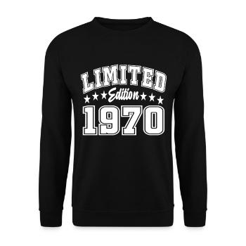 Limited Edition 1970 - Unisex Pullover - Schwarz - Vorne - Alina (178cm) & Michal (187cm)