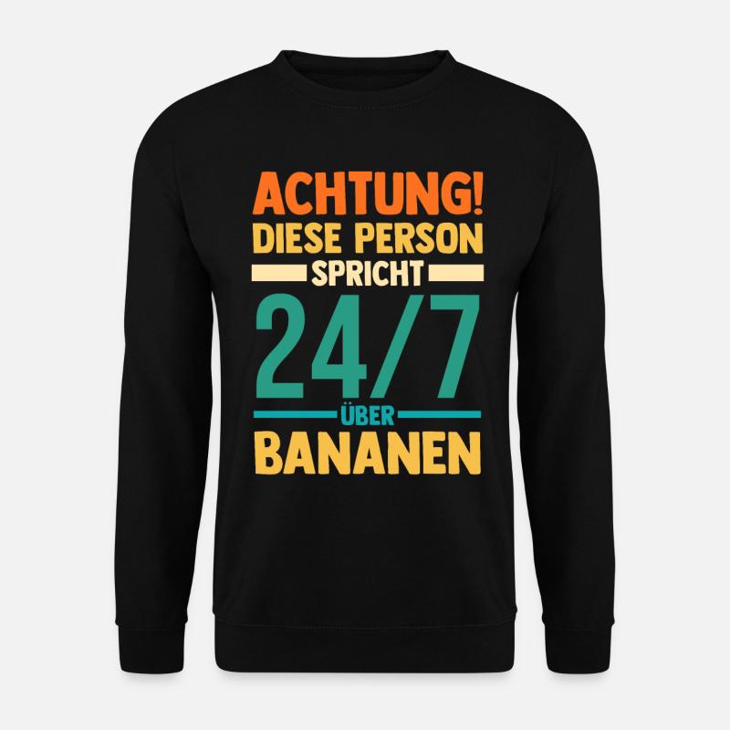 Früchte Banane - Unisex Pullover - Schwarz