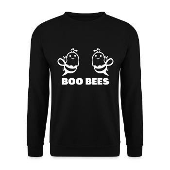 Boo Bees Gift Personalized Humor - Unisex Sweatshirt - black - Front - Alina (178cm) & Michal (187cm)