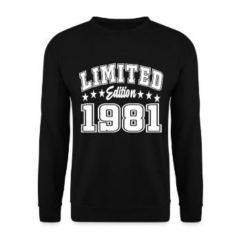 Édition limitée 1981 - Sweat-shirt Unisexe - noir - Devant - Alina (178cm) & Michal (187cm)