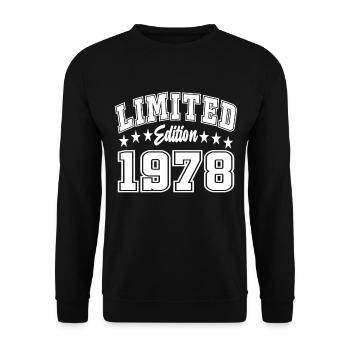 Limited Edition 1978 - Unisex Sweatshirt - black - Front - Alina (178cm) & Michal (187cm)