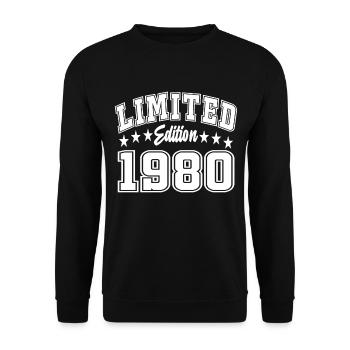 Limited Edition 1980 - Unisex Sweatshirt - black - Front - Alina (178cm) & Michal (187cm)