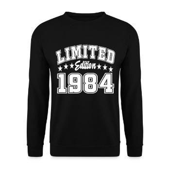 Limited Edition 1984 - Unisex Sweatshirt - black - Front - Alina (178cm) & Michal (187cm)