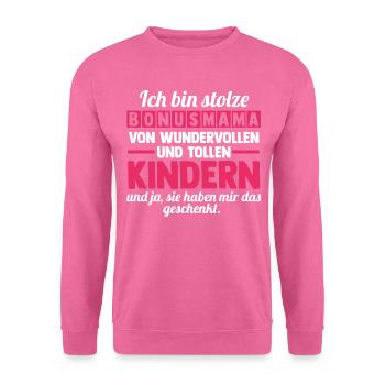 Stiefmutter Stiefmama Bonusmama - Unisex Pullover - Pink - Vorne