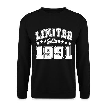 Limited Edition 1991 - Unisex Sweatshirt - black - Front - Alina (178cm) & Michal (187cm)