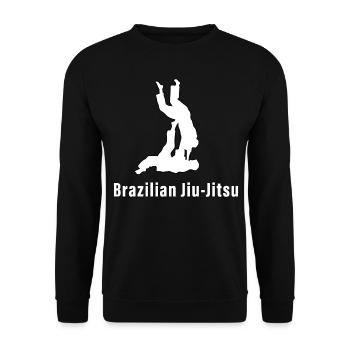 Jiu-Jitsu Brésilien BJJ - Sweat-shirt Unisexe - noir - Devant - Alina (178cm) & Michal (187cm)