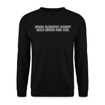 Fitness - Every pain brings me closer to the - Unisex Sweatshirt - black - Front - Alina (178cm) & Michal (187cm)