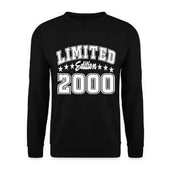 Limited Edition 2000 - Unisex Sweatshirt - black - Front - Alina (178cm) & Michal (187cm)