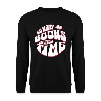 So Many Books so Little Time: Buch Englisch Lehrer - Unisex Pullover - Schwarz - Vorne - Alina (178cm) & Michal (187cm)