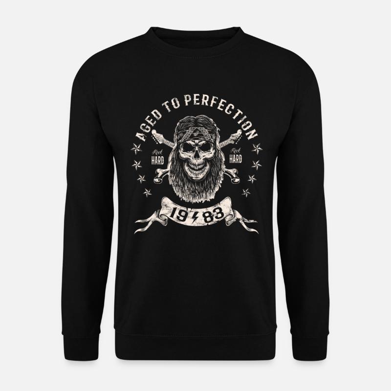 1983 Geburtstag Aged to perfection Rock Hard - Unisex Pullover - Schwarz