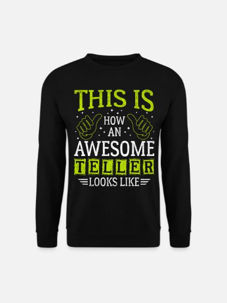 Funny Saying Awesome Plate - Unisex Sweatshirt - black