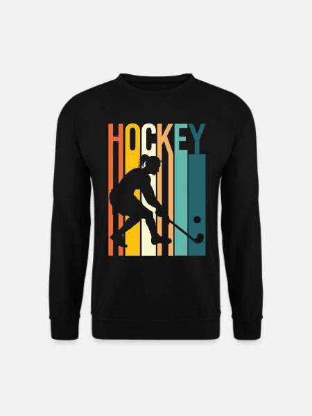 Field Hockey Retro Vintage Hockey - Unisex Pullover - Schwarz