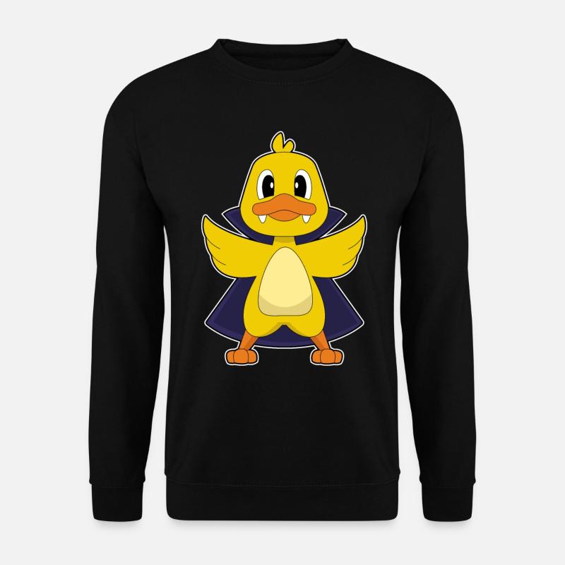 Ente Vampir - Unisex Pullover - Schwarz