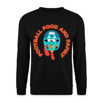 Football Food And Family Thanksgiving For Families - Unisex Sweatshirt - black - Front - Alina (178cm) & Michal (187cm)