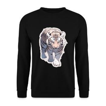 Tiger Wildcat Tiger Baby Baby Tiger Africa - Sweat-shirt Unisexe - noir - Devant - Alina (178cm) & Michal (187cm)