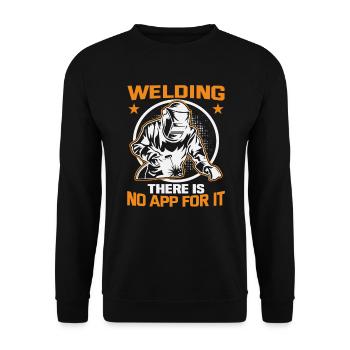 Soudeur Dire Design pour les métallurgistes - Sweat-shirt Unisexe - noir - Devant - Alina (178cm) & Michal (187cm)