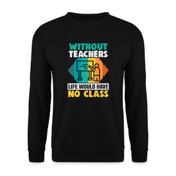 Meilleure idée de cadeau de pension pour les enseignants Étudiant - Sweat-shirt Unisexe - noir - Devant - Alina (178cm) & Michal (187cm)