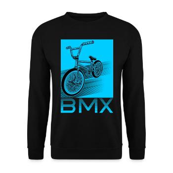 Bmx Shirt Enfants BMX Rider Vélo D’équitation - Sweat-shirt Unisexe - noir - Devant - Alina (178cm) & Michal (187cm)
