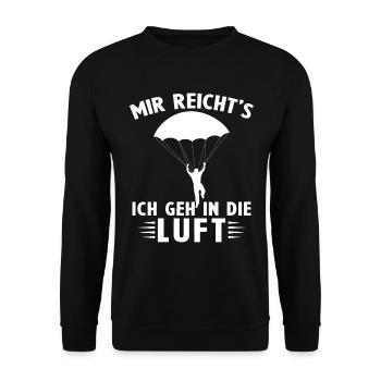 Mir reichts ich geh in die luft - Unisex Pullover - Schwarz - Vorne - Alina (178cm) & Michal (187cm)