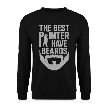 House Painter Decorator Beard The - Unisex Pullover - Schwarz - Vorne - Alina (178cm) & Michal (187cm)