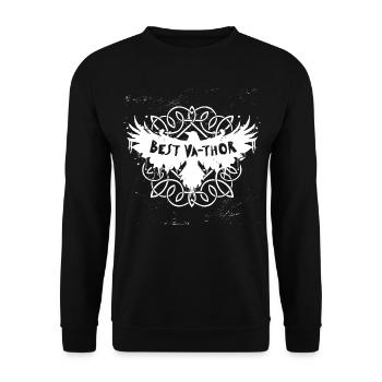 Vathor Viking Odin Medieval Medieval Market - Unisex Sweatshirt - black - Front - Alina (178cm) & Michal (187cm)