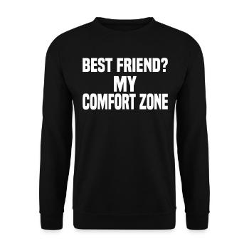 Misanthrope Antisocial Introvert - Unisex Sweatshirt - black - Front - Alina (178cm) & Michal (187cm)