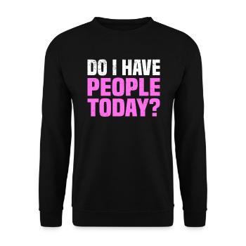 Misanthrope Antisocial Introvert - Unisex Sweatshirt - black - Front - Alina (178cm) & Michal (187cm)